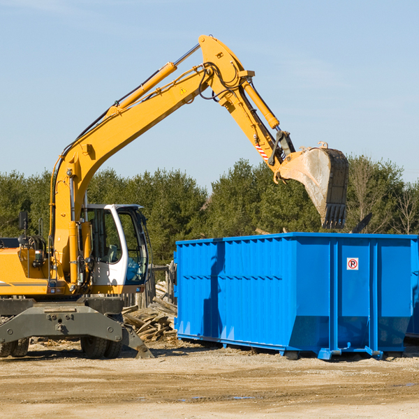 what size residential dumpster rentals are available in Elmo Texas